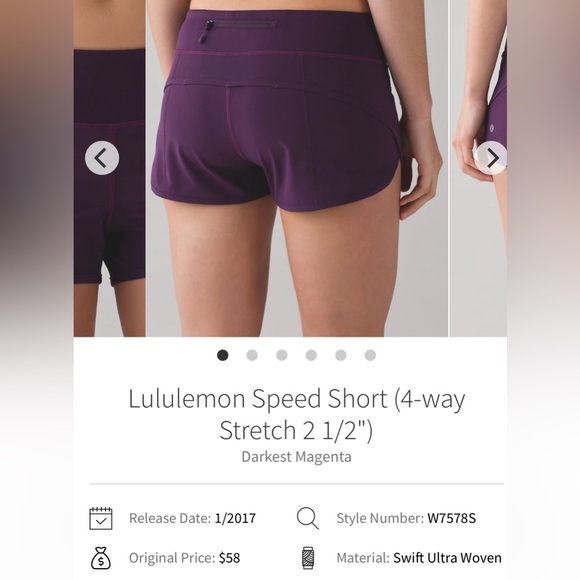 Lululemon Speed Up Shorts LR 2.5” size 6 - Picture 8 of 8